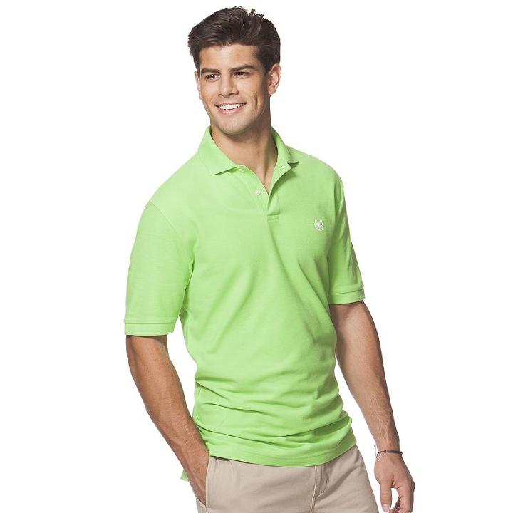 Big & Tall Chaps Solid Pique Polo, Men's, Size: L Tall, Green