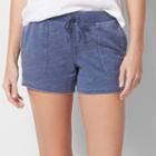 Women's Sonoma Goods For Life&trade; Beach Fleece Shorts, Size: Medium, Dark Blue