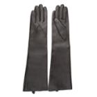 Women's Journee Collection Microfiber-lined Long Leather Gloves, Size: Xl, Brown