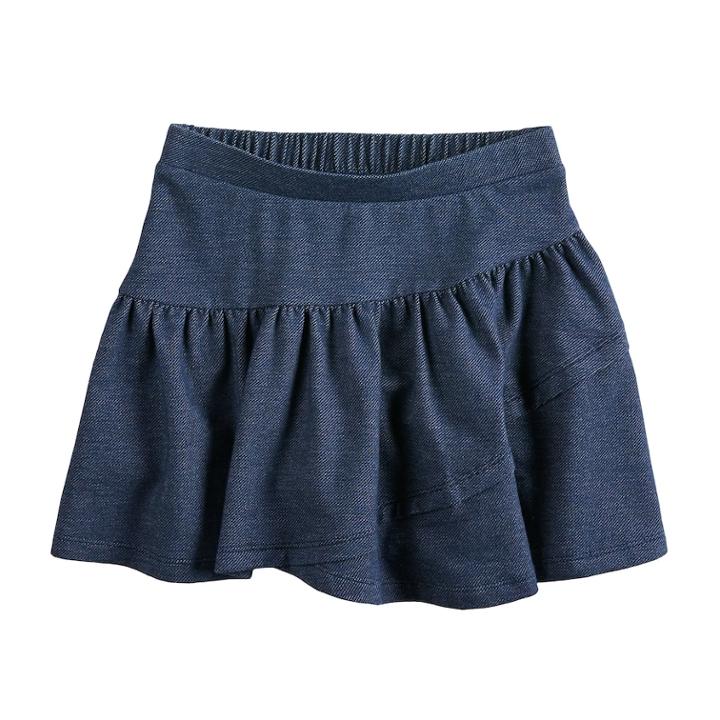 Girls 4-10 Jumping Beans&reg; Chambray Tiered Skort, Size: 7, Blue