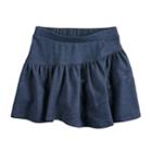 Girls 4-10 Jumping Beans&reg; Chambray Tiered Skort, Size: 7, Blue