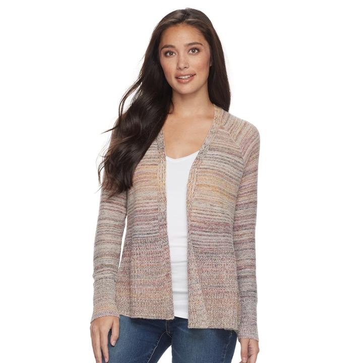 Petite Sonoma Goods For Life&trade; Ribbed Cardigan, Women's, Size: Xl Petite, Red