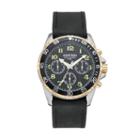 Armitron Men's Leather Watch - 20/5220bkttbk, Size: Large, Black