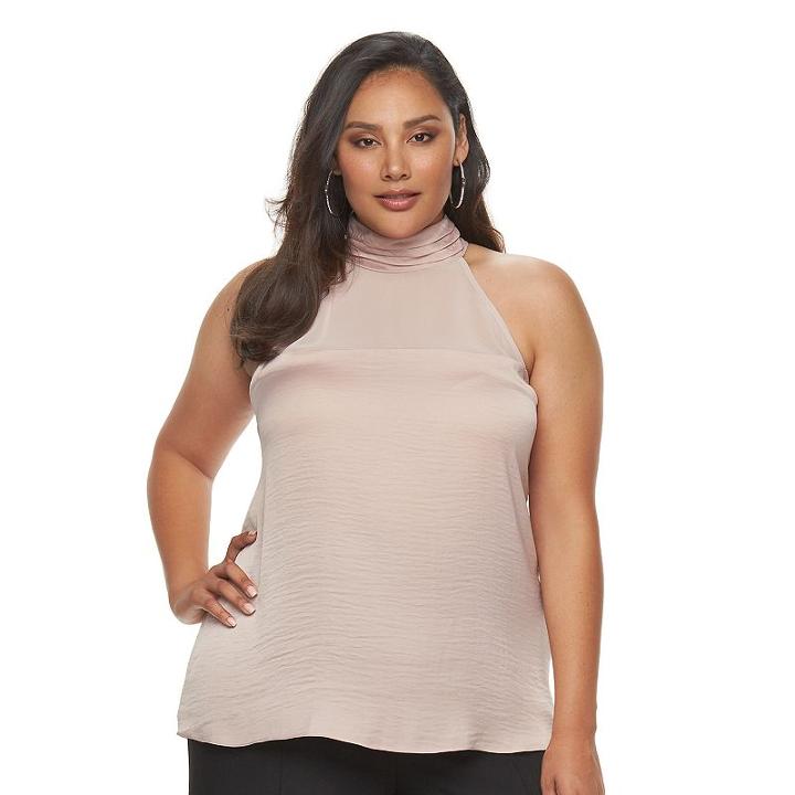 Plus Size Jennifer Lopez Mockneck Tank, Women's, Size: 1xl, Pink