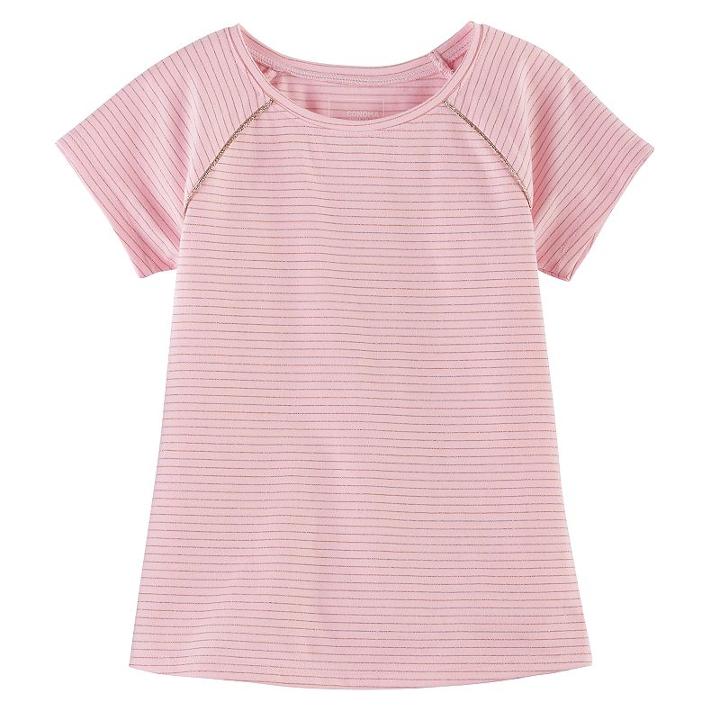 Girls 4-12 Jumping Beans&reg; Short-sleeved Slim-fit Tee, Size: 12, Brt Pink