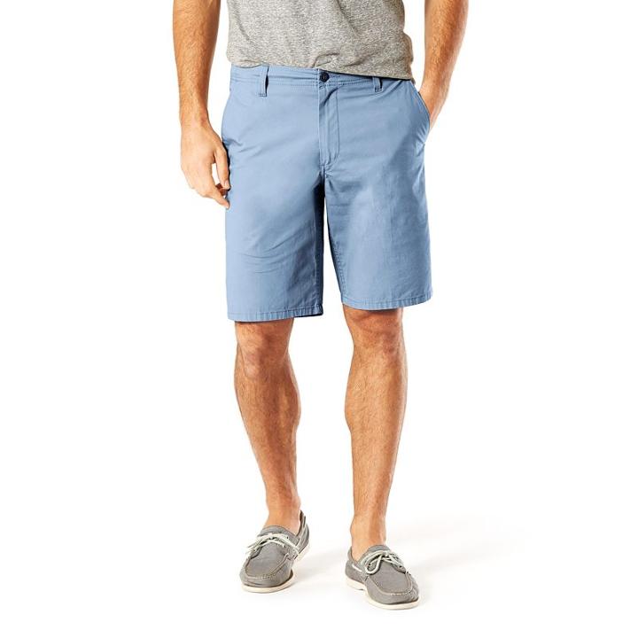 Men's Dockers Stretch Modern D2 Straight-fit Shorts, Size: 33, Blue Other