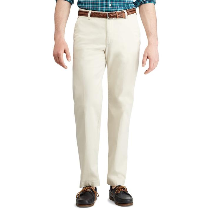 Men's Chaps Slim-fit Stretch Twill Flat-front Pants, Size: 32x32, Med Blue