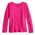 Girls 4-10 Jumping Beans&reg; Button-front Cardigan, Size: 8, Med Pink