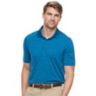 Men's Croft & Barrow&reg; Cool & Dry Classic-fit Space-dye Performance Polo, Size: Large, Med Blue