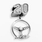 Insignia Collection Nascar Matt Kenseth Sterling Silver 20 Steering Wheel Charm, Women's, Grey