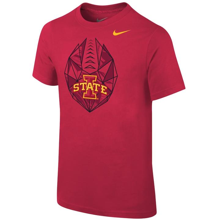 Boys 8-20 Nike Iowa State Cyclones Football Icon Tee, Size: S 8, Red