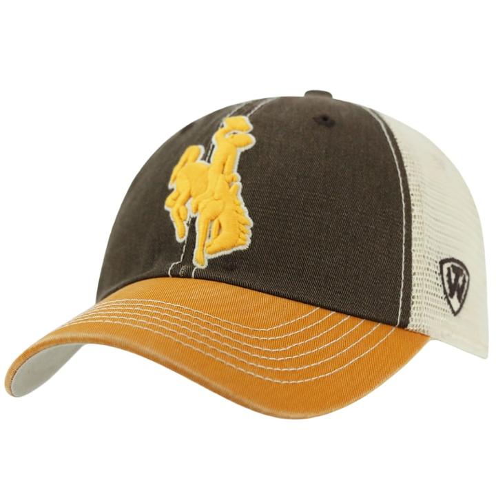 Adult Top Of The World Wyoming Cowboys Offroad Adjustable Cap, Men's, Med Brown