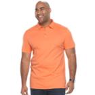 Big & Tall Apt. 9&reg; Regular-fit Soft Touch Stretch Interlock Polo, Men's, Size: 3xl Tall, Med Orange
