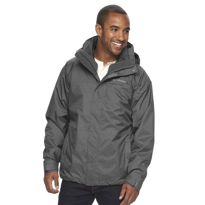 Big & Tall Columbia Morningside Park Thermal Coil 3-in-1 Jacket, Men's, Size: 4xb, Light Grey