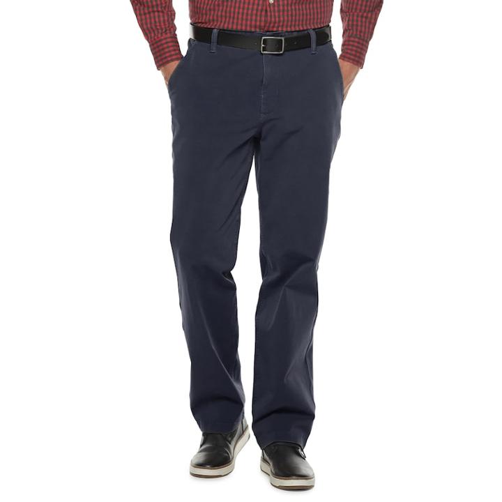 Men's Dockers&reg; Classic-fit Downtime Khaki Smart 360 Flex Pants D3, Size: 42x30, Blue (navy)