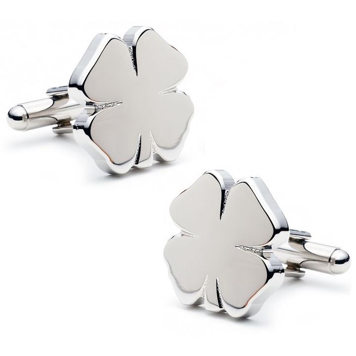Four Leaf Clover Cuff Links, Men's, Multicolor