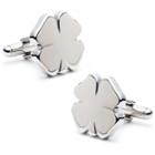 Four Leaf Clover Cuff Links, Men's, Multicolor