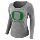 Women's Nike Oregon Ducks Logo Tee, Size: Large, Gray
