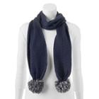 Keds Cable-knit Zigzag Scarf, Women's, Blue (navy)