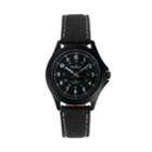 Peugeot Men's Casual Aviator Canvas Watch - 2055bk, Size: Large, Black