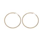 New York Gold Designs 14k Gold Textured Hoop Earrings, Women's, Yellow