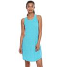 Women's Tek Gear&reg; Pocket Ruched Back Dress, Size: Small, Turquoise/blue (turq/aqua)