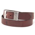 Men's Oklahoma Sooners Brandish Leather Belt, Size: 38, Brown