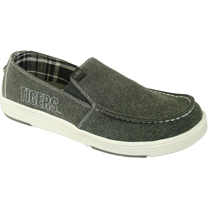 Men's Lsu Tigers Sedona Slip-on Shoes, Size: 9, Grey