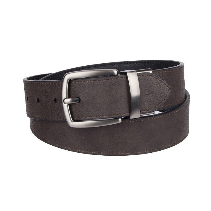 Men's Columbia Reversible Cut-edge Belt, Size: 42, Grey (charcoal)