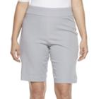 Plus Size Croft & Barrow&reg; Pull-on Stretch Bermuda Shorts, Women's, Size: 18 W, Med Grey