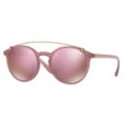 Vogue Vo5161s 51mm Round Mirror Sunglasses, Women's, Pink