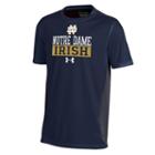 Boys 8-20 Under Armour Notre Dame Fighting Irish Colorblock Tech Tee, Boy's, Size: Xl(18/20), Blue (navy)