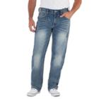 Men's Axe & Crown Relaxed Straight Jeans, Size: 32x32, Dark Blue