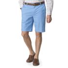 Men's Chaps Classic-fit Poplin Flat-front Shorts, Size: 30, Blue