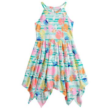 Disney's Finding Nemo Dory & Nemo Girls 4-7 Handkerchief-hem Dress By Jumping Beans&reg;, Size: 7, Lt Green