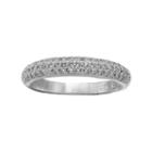 Primrose Sterling Silver Cubic Zirconia Ring, Women's, Size: 8, Grey