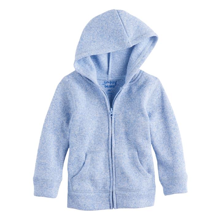 Baby Boy Jumping Beans &reg; Fleece-lined Hoodie, Size: 6 Months, Blue (navy)