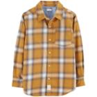Boys 4-12 Carter's Plaid Button Down Shirt, Size: 7, Yellow