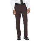 Men's Wd. Ny Slim-fit Tuxedo Flat-front Pants, Size: 32x32, Drk Purple