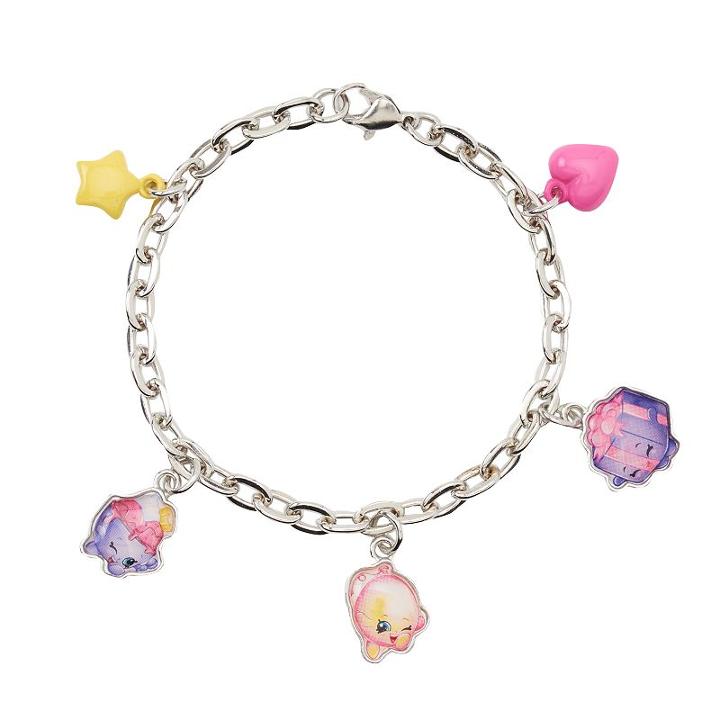 Girls Shopkins Ice Cream Queen, June Balloon & Miss Pressy Charm Bracelet, Girl's, Multicolor