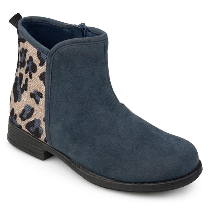Journee Collection Marlow Girls' Ankle Boots, Size: 13, Blue (navy)
