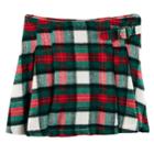 Girls 4-8 Carter's Flannel Plaid Pleated Skirt, Size: 6