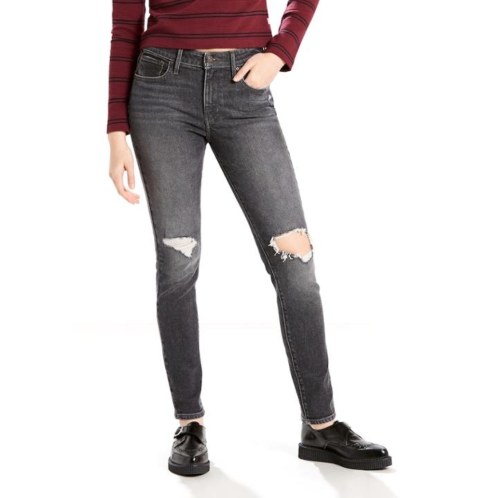 Women's Levi's&reg; 721 Modern Fit High Rise Skinny Jeans, Size: 30(us 10)m, Black