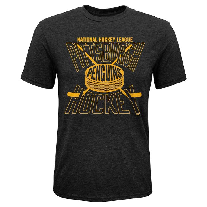 Boys 8-20 Pittsburgh Penguins One Timer Tee, Size: M 10-12, Black
