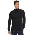 Men's Croft & Barrow&reg; Classic-fit Easy-care Interlock Turtleneck, Size: Large, Black