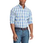 Big & Tall Chaps Classic-fit Plaid Stretch Poplin Button-down Shirt, Men's, Size: Xxl Tall, Yellow