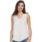 Women's Apt. 9&reg; V-neck Tank, Size: Xxl, White