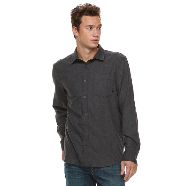 Men's Vans Shermaned Button-down Shirt, Size: Xxl, Black