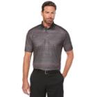 Men's Grand Slam Classic-fit Striped Heathered Motionflow Performance Polo, Size: Small, Grey Other
