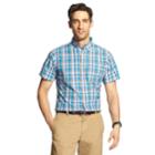 Men's Izod Cool Fx Breeze Classic-fit Plaid Casual Button-down Shirt, Size: Large, Blue
